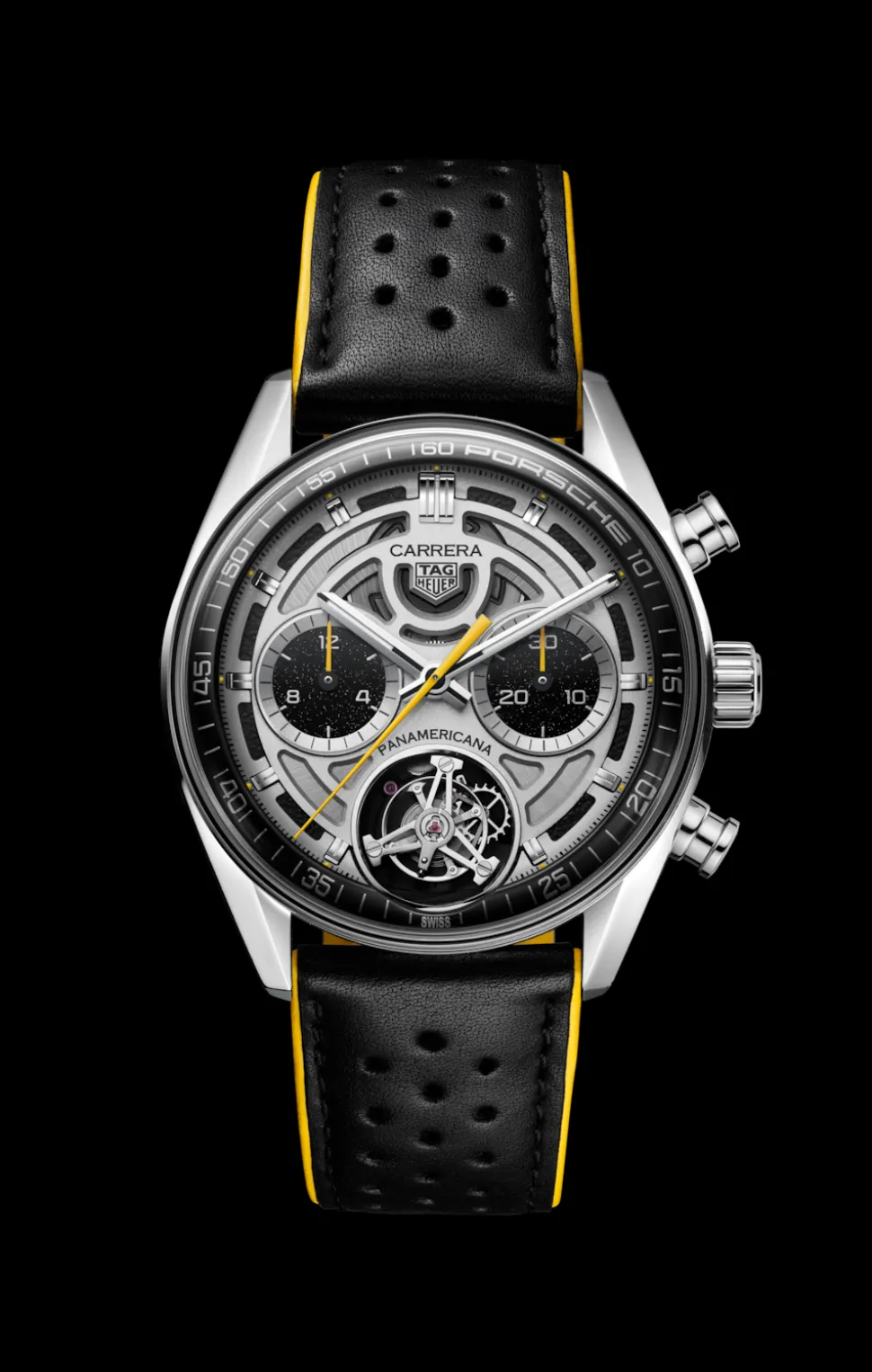 Chronographenuhren | Special Editions-TAG Heuer Carrera Chronograph Tourbillon x Porsche Panamericana