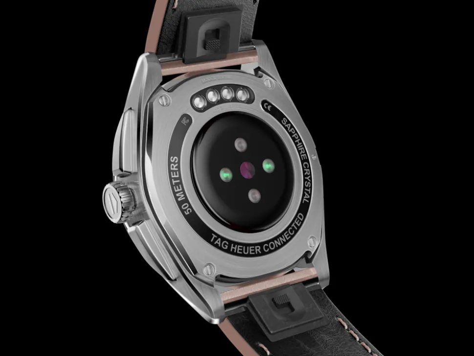 Calibre E4 42 Mm-TAG Heuer Connected Calibre E4 Metallic Pink Leather Edition