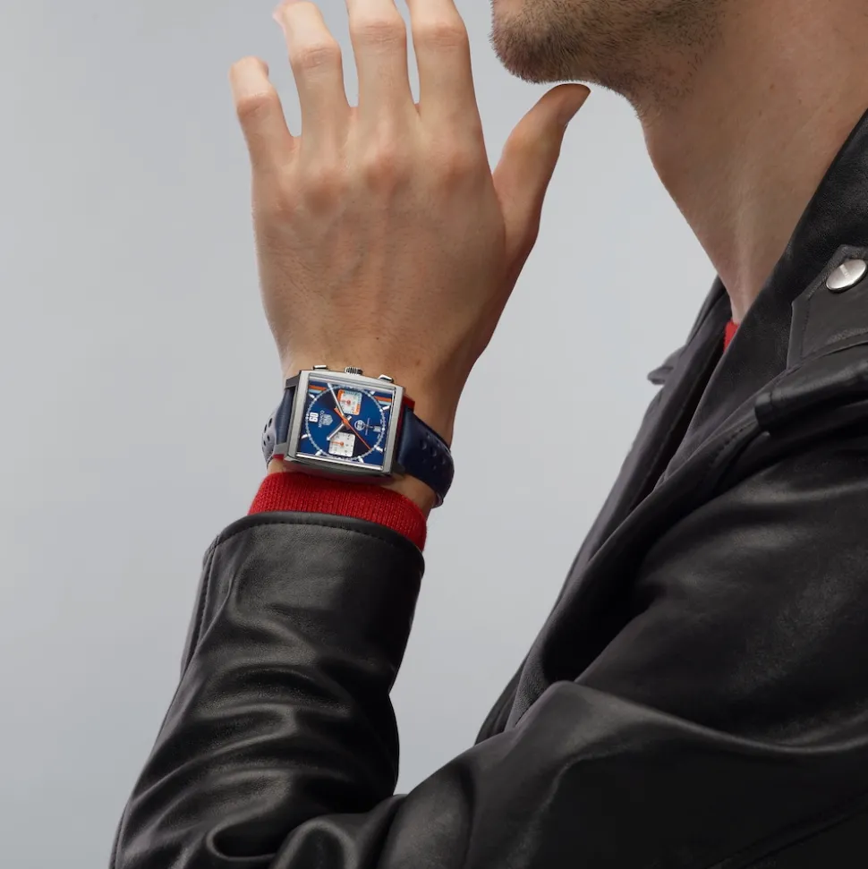 Chronographenuhren | Special Editions-TAG Heuer Monaco Chronograph x Gulf